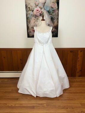 Gorgeous Vintage 90s Ginza Satin Wedding Gown